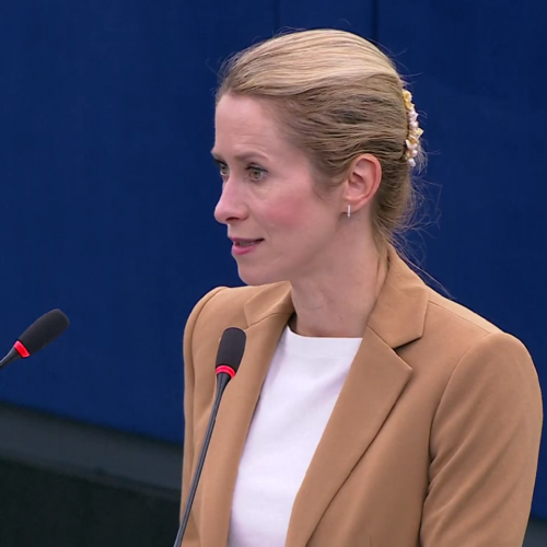 Kaja Kallas, EU High Representative for Foreign Affairs and Security Policy, on 9 September 2025. Credit: Screenshot from the video released by The EU Parliament