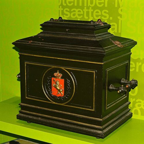 Old Norwegian ballot box.